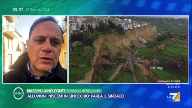 Niscemi, situazione drammatica per una frana, parla il sindaco Conti: "Momento drammatico"