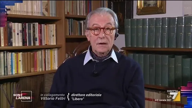 Vittorio Feltri in collegamento con Massimo Giletti: 'In Italia peggio dei fascisti solo gli anti fascisti'