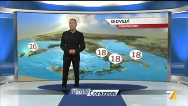 Il meteo della sera del 21 novembre