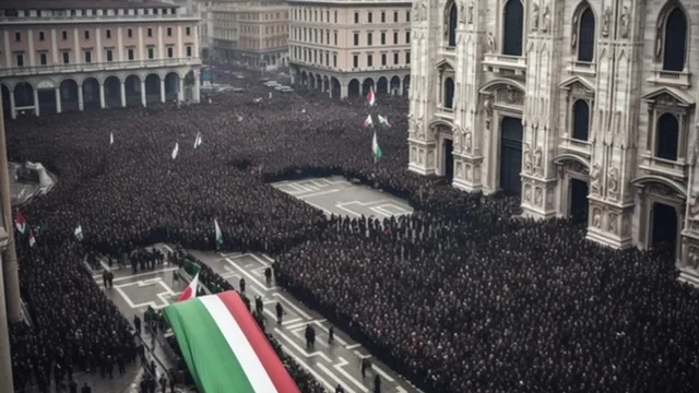 Le inquietanti immagini dei funerali di Silvio Berlusconi create dall'intelligenza artificiale