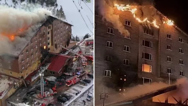Un incendio in un hotel a Kartalkaya, località sciistica della Turchia, ha causato 10 morti e 32 feriti