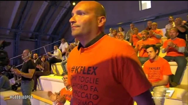 Matteo, portavoce dei lavoratori della K-flex