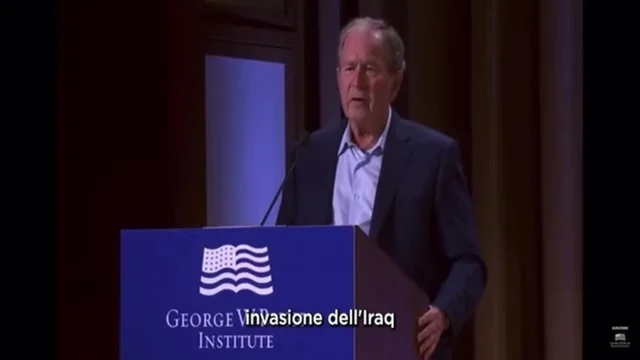 "Condanno l’invasione brutale e ingiustificata dell’Iraq... Ucraina" Il lapsus di Bush