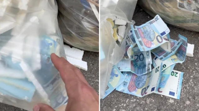 Un uomo ha trovato una busta piena di banconote nel cassonetto dei rifiuti: l'incredibile ritrovamento