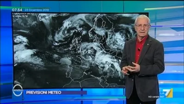 Le previsioni del tempo del 23 dicembre