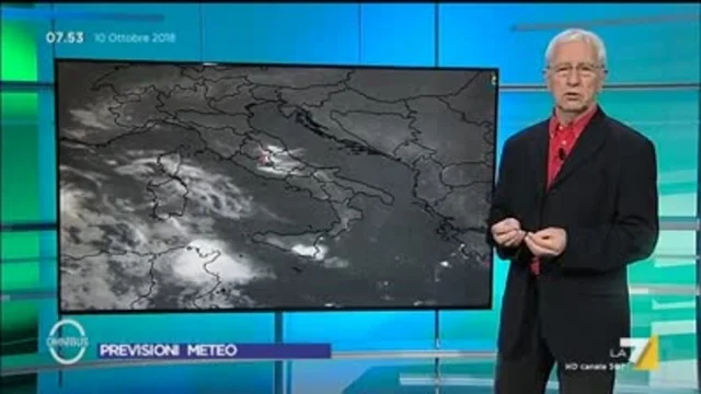 Il meteo del 10 ottobre