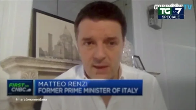 Intervista di Renzi in inglese, Enrico Mentana: "Draghi is on the table"