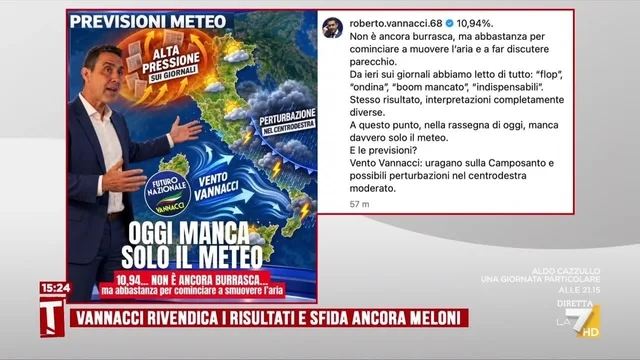 Vannacci, il post social sul meteo: "Non è ancora burrasca". Provenzano: "È figlio di questa destra"
