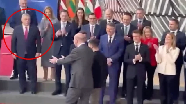 Zelensky al Consiglio Europeo, la reazione di Orban
