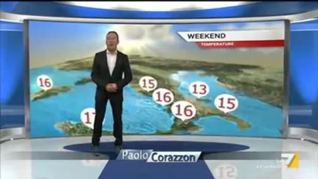 Il meteo della sera del 30 novembre