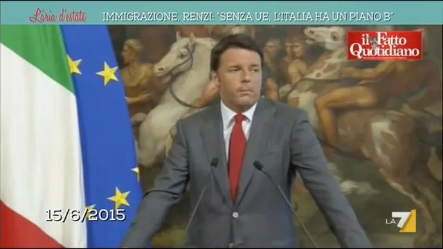 Immigrazione, Renzi senza UE l'Italia ha un piano B