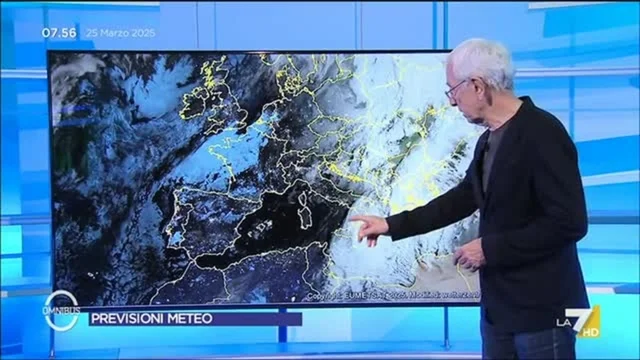 Previsioni Meteo di oggi di Paolo Sottocorona - 25/3/2025