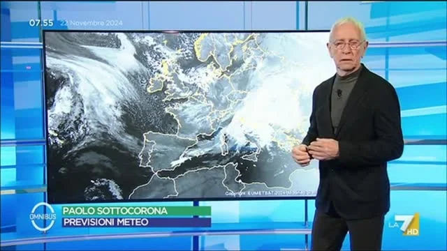 Le previsioni meteo di oggi di Paolo Sottocorona