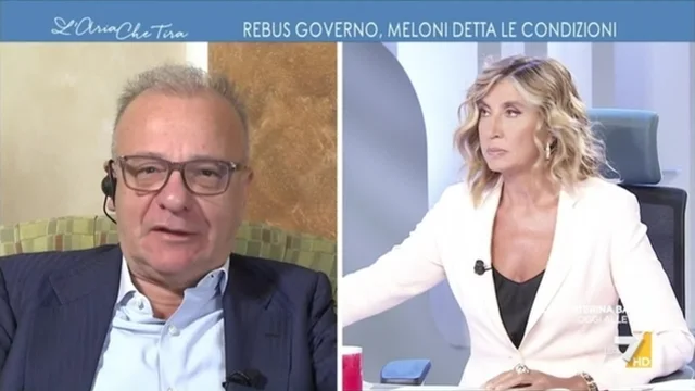 Gianfranco Rotondi: "Ho fatto le liste con FdI ma sono sempre democristiano". Myrta Merlino: "50 sfumature di DC"