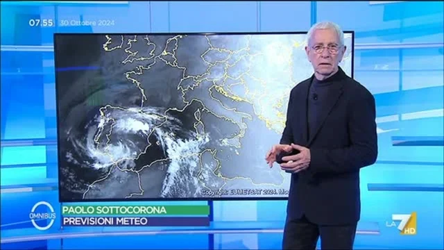 Le previsioni meteo di oggi di Paolo Sottocorona