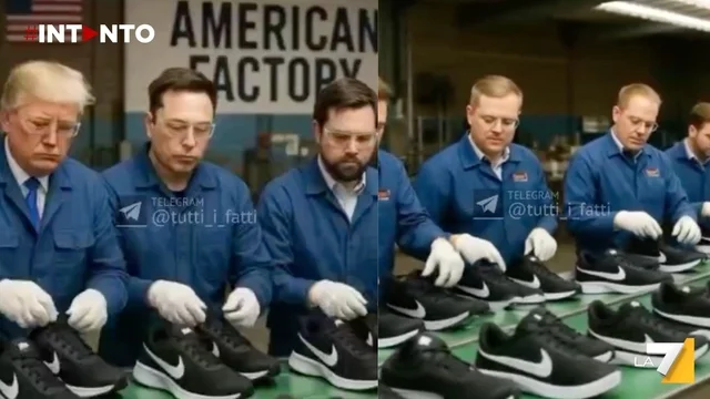 Trump, Vance e Musk operai Nike: il video AI cinese deride i dazi USA