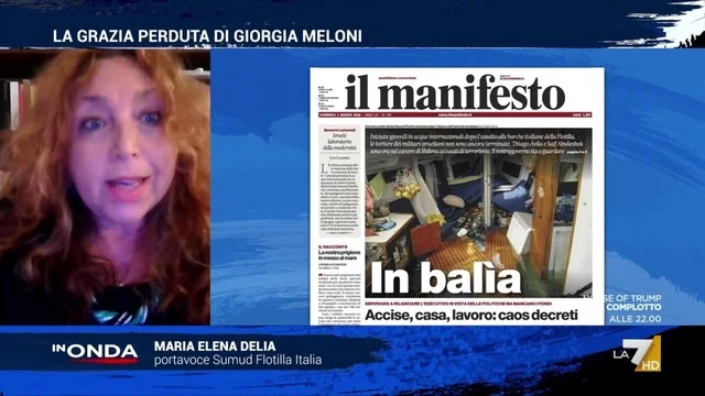 Maria Elena Delia, la portavoce della Flotilla sui due attivisti arrestati in Israele: "Sono stati malmenati"