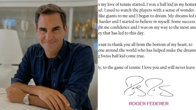 Tennis, Roger Federer annuncia il ritiro: il video
