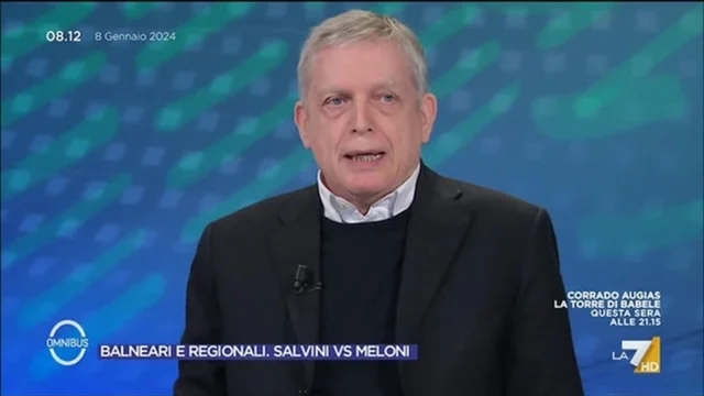 Balneari e Regionali, Salvini vs Meloni - Omnibus, 08/01/2024