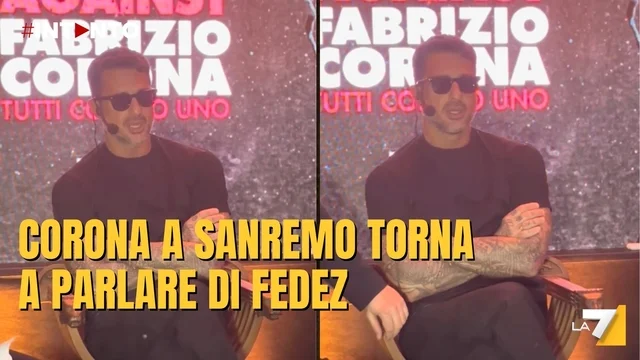 Fabrizio Corona a Sanremo torna a parlare di Fedez: "Saranno lacrime vere"