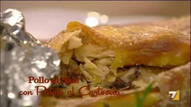 Pollo al Sale con Patate al Cartoccio