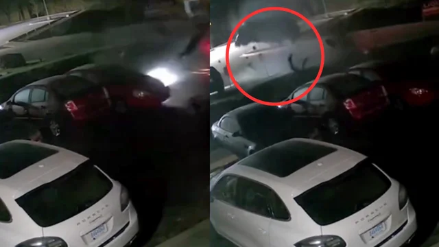 Perde il controllo della Porsche e la macchina prende il volo: il video incredibile