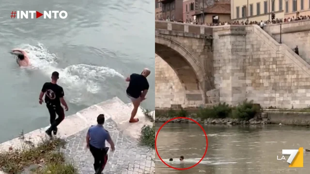 Fugge dai carabinieri e si tuffa nel Tevere: scena surreale nel cuore di Roma