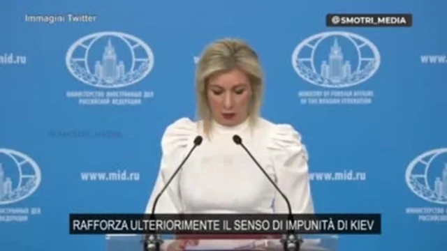 "Zelensky è il figlio di p...a dell’Occidente": la dichiarazione shock della Zakharova