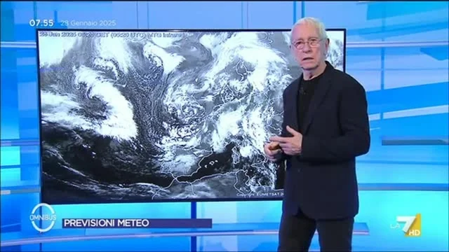 Le previsioni meteo di oggi, martedì 28 gennaio, di Paolo Sottocorona