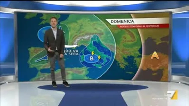Il meteo della sera del 24 novembre
