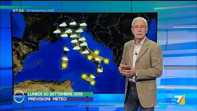 Le previsioni del tempo del 30 settembre