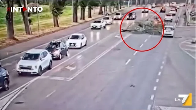 Maltempo in Veneto: vento fino a 100 km/h fa cadere alberi sulle auto in movimento