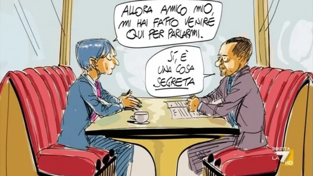 Il cartoon del genio Makkox: "La spia che venne da Alfredo"