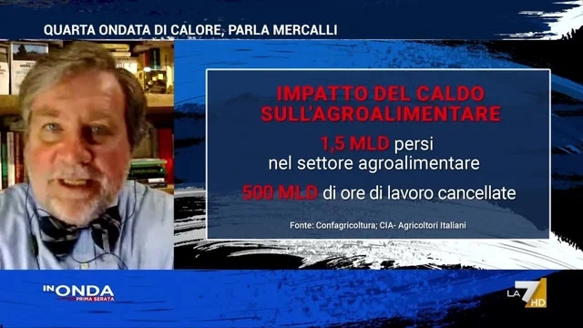 Ondate di calore, Mercalli: "Il cambiamento climatico mette sotto stress tutti i settori"