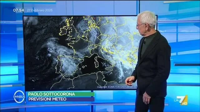 Previsioni Meteo di oggi di Paolo Sottocorona - 27/2/2025