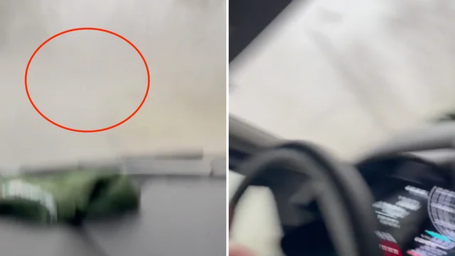 Uomo bloccato in auto mentre viene travolto da un tornado: le incredibili immagini