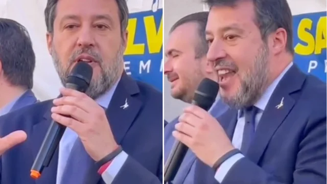 "Buffone! Buffone!", e Salvini risponde così alle contestazioni