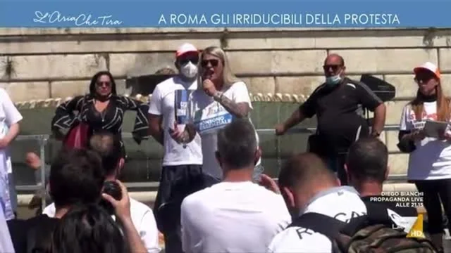 A Roma gli irriducibili della protesta