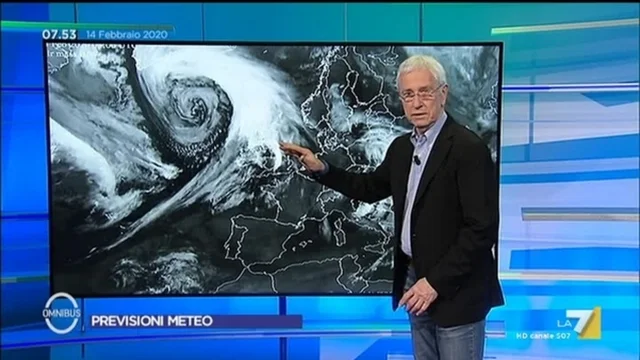 Il meteo di venerdì 14 febbraio
