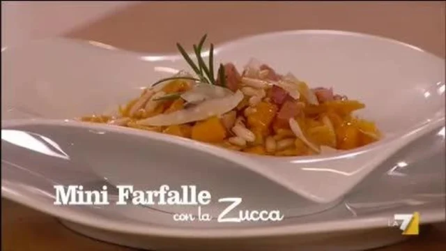 Farfalle Prosciutto Zucca e Parmigiano