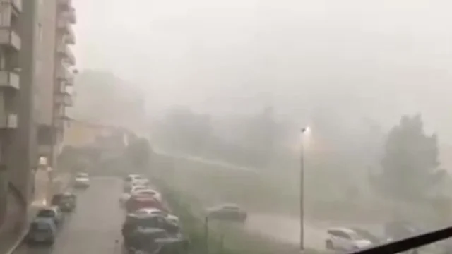 Campobasso, tempesta impressionante colpisce la città: le immagini