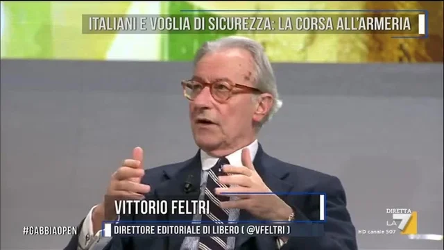 Feltri (Libero): 'Non ho il fascino delle armi ma le so usare'