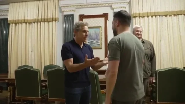 Ben Stiller incontra Zelensky: "Sei il mio eroe"