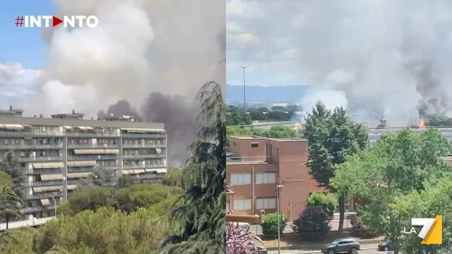 Ancora incendi a Roma: fiamme nella zona est della città