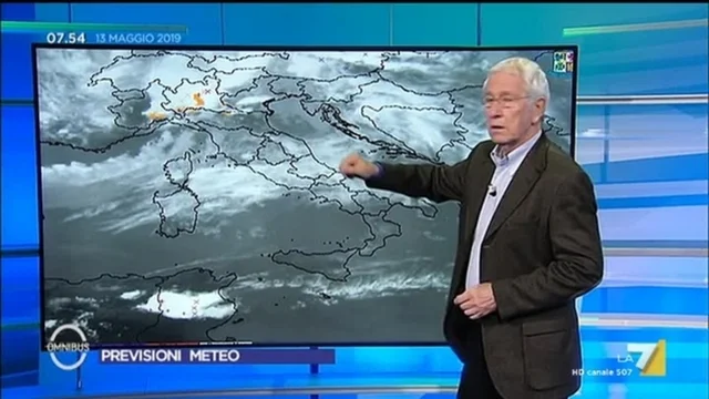 Le previsioni del tempo del 13 maggio