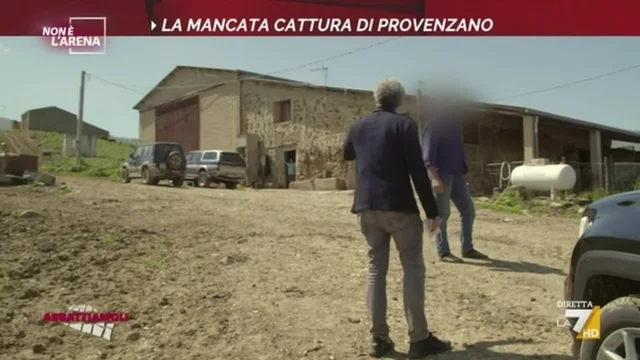 Massimo Giletti nel luogo dove ha trascorso la sua latitanza il boss Provenzano