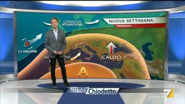 Il meteo della sera del 15 settembre
