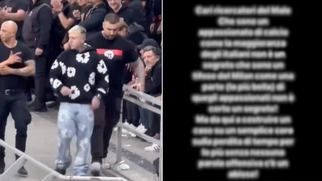 Bufera su Lazza: arriva la risposta del rapper dopo le polemiche di Milan Roma. Ecco cosa è successo