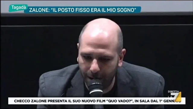 Checco Zalone:'Il posto fisso era il mio sogno'