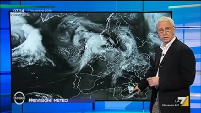 Il meteo del 7 dicembre